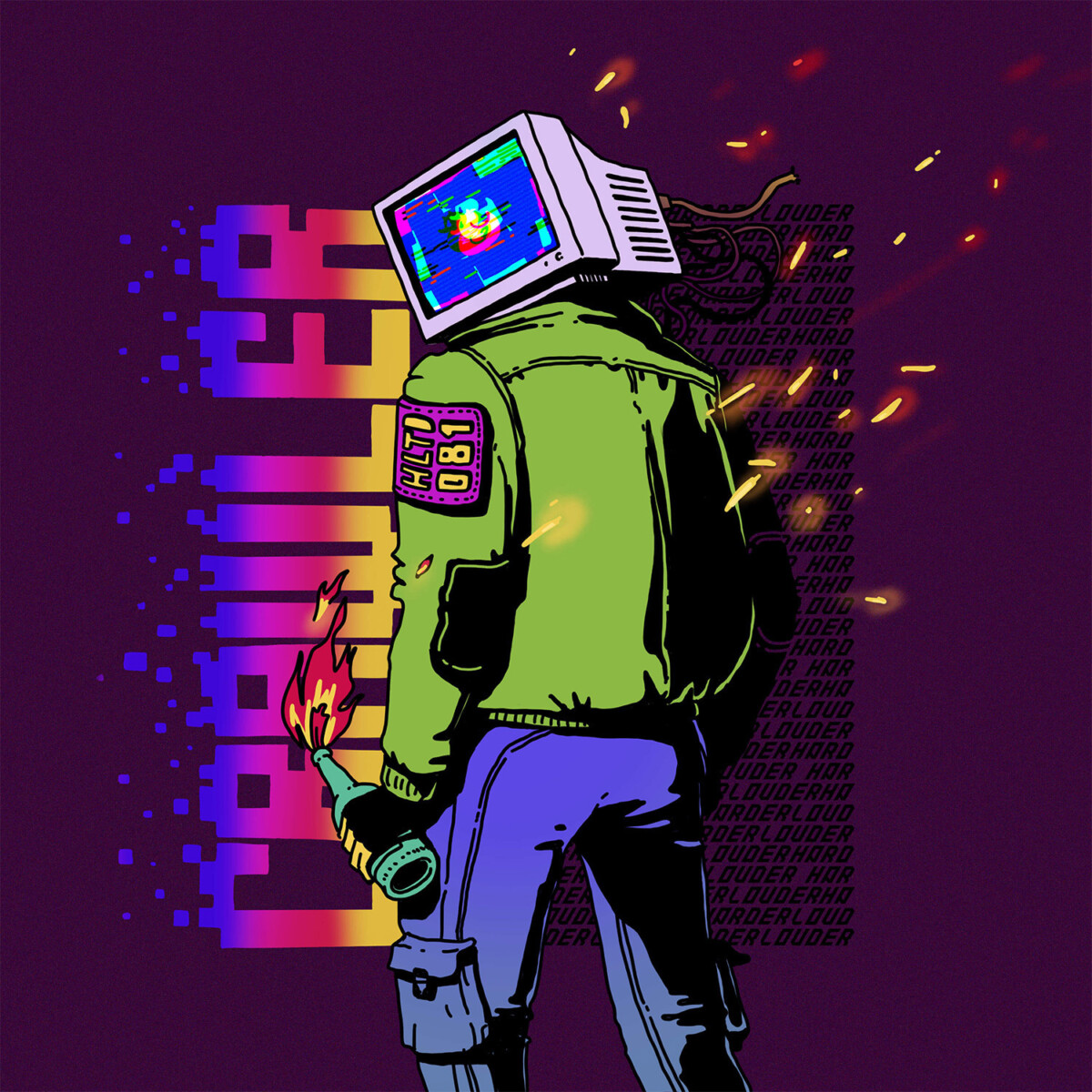 Colourful illustration created for an independent music release